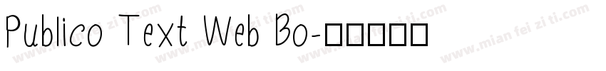 Publico Text Web Bo字体转换